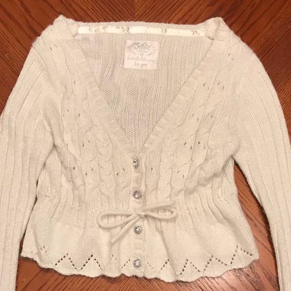 Justice Other - White sweater/cardigan